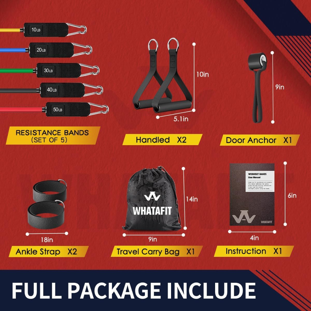 Resistance Band Set - 11 Pieces