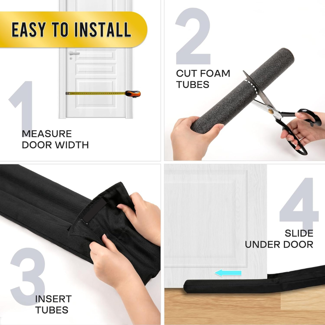Door Air Seal & Dust Guard – Pack of 4