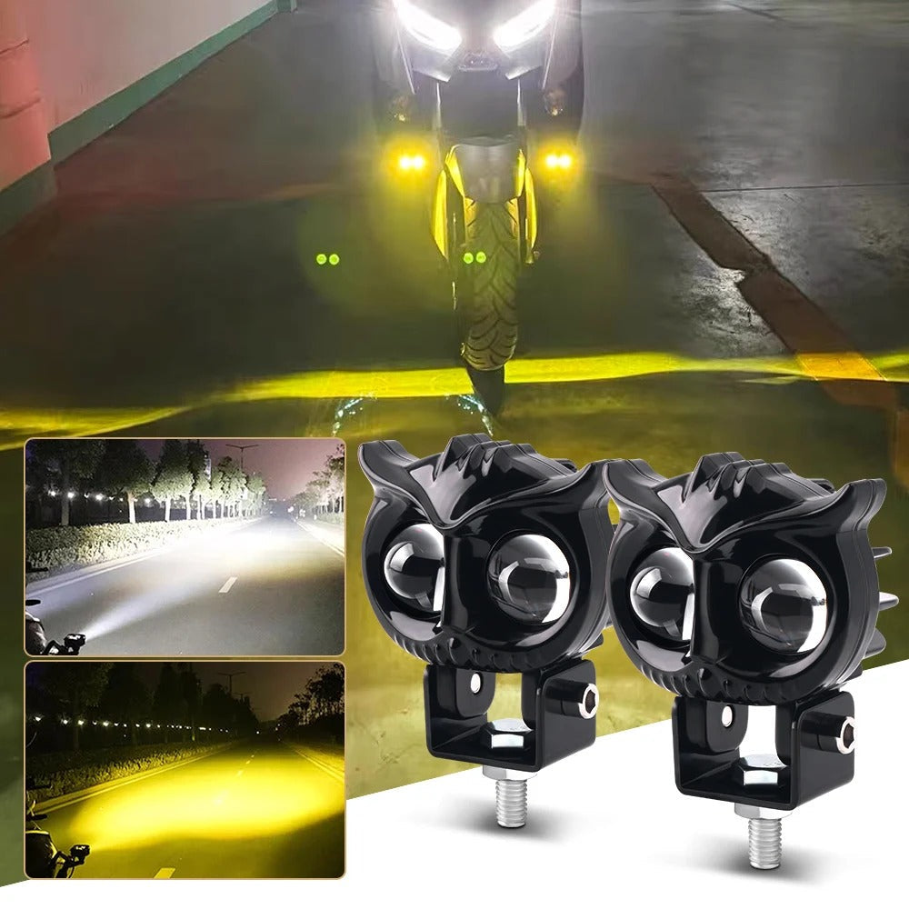 Led Motorcycle Headlight Owl Design