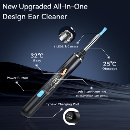 Wireless Smart Ear Cleaner with HD Camera | iPhone & Android Compatible