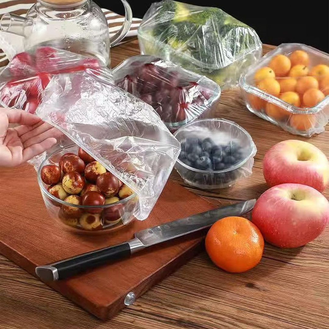 100 PCS Stretchable Food Covers + FREE Gift