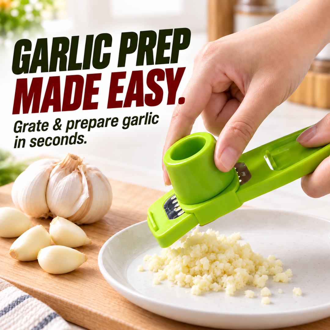 Manual Garlic Chopper & Grinder