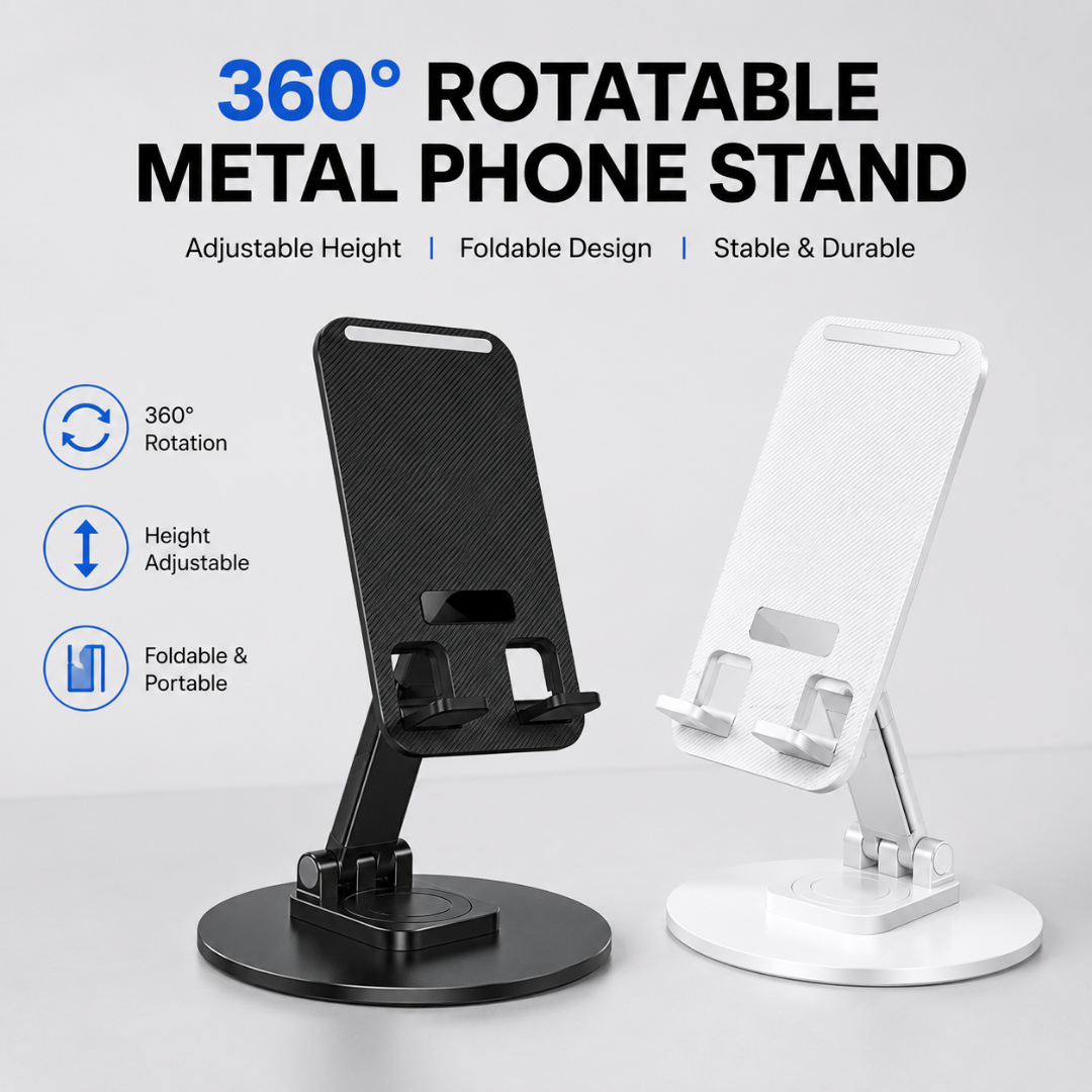 Adjustable 360° Metal Phone Stand