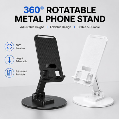 Adjustable 360° Metal Phone Stand