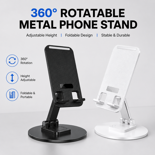 Adjustable 360° Metal Phone Stand