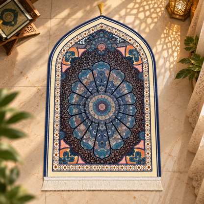Royal Blue Persian Janamaz