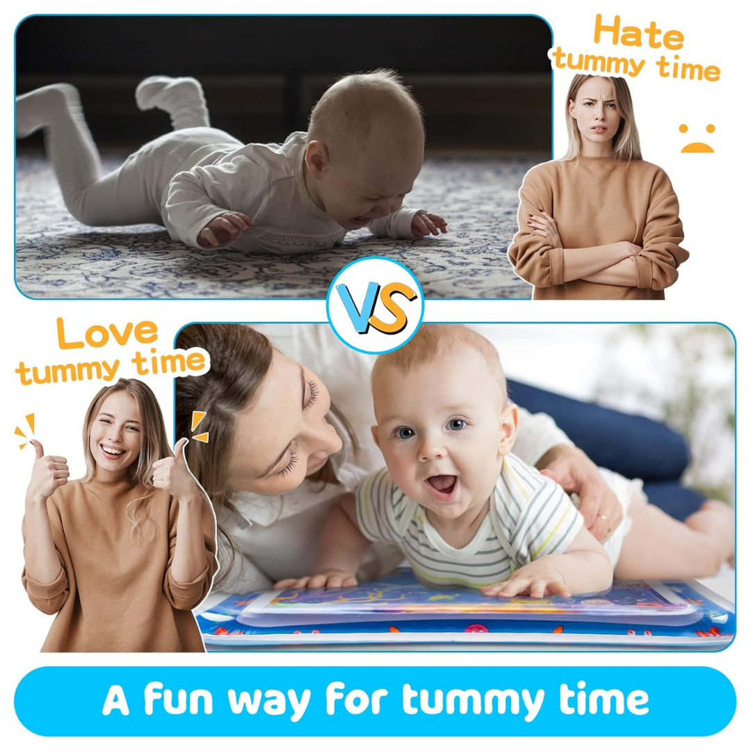 Baby Tummy Time Water Mat (3–24 Months)