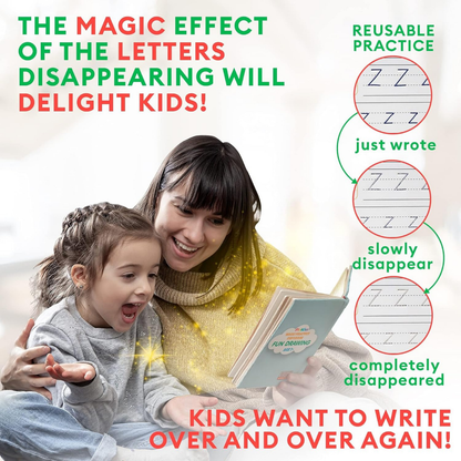 Reusable Magic Writing Practice Kit for Kids – Alphabet, Numbers, Math & Drawing