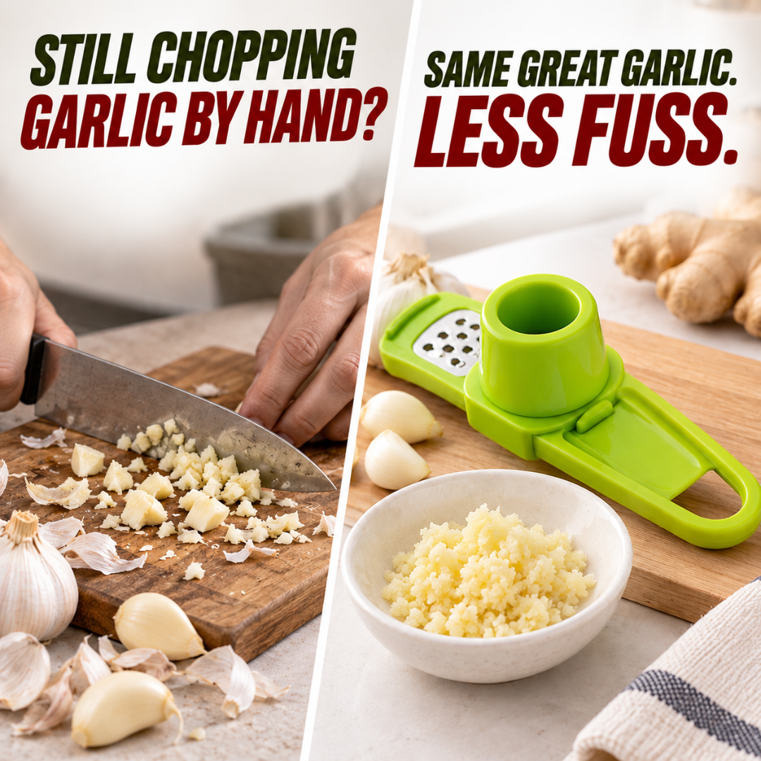Manual Garlic Chopper & Grinder