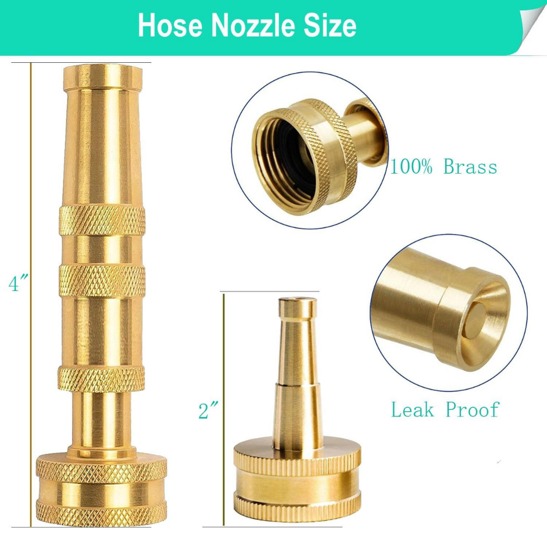 High Pressure Brass Hose Nozzle – 4 Spray Modes