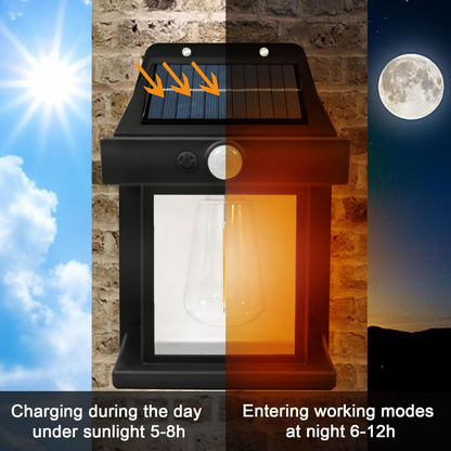 Solar Outdoor Wall Light – Waterproof IP65, Motion Sensor, Auto On/Off