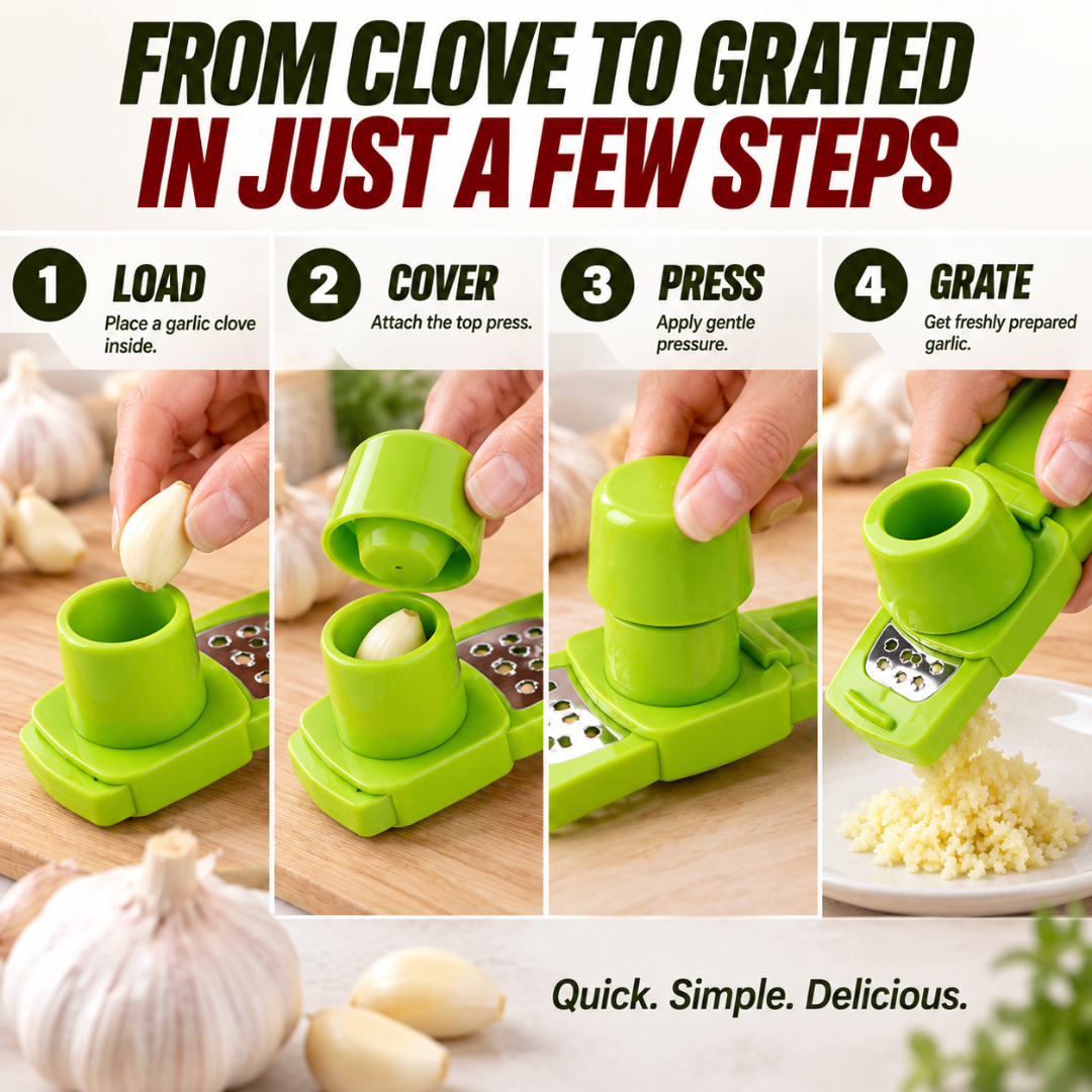 Manual Garlic Chopper & Grinder