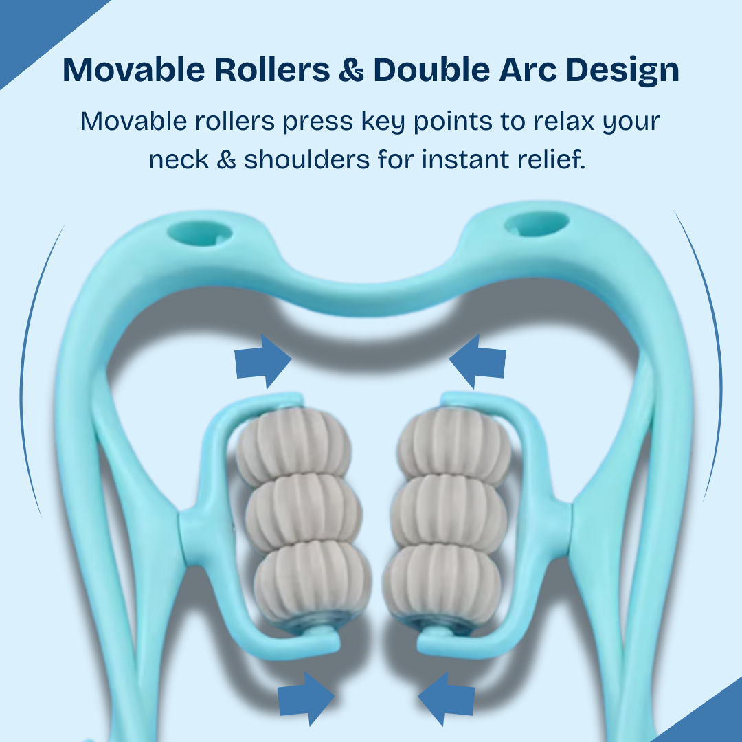 Pain Relief Roller – 6-Wheel Neck & Shoulder Massager