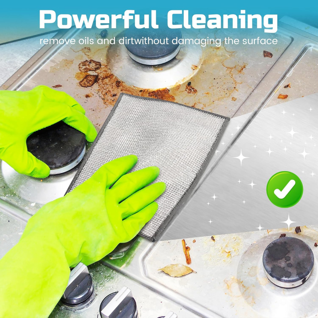 Non-Scratch Dish Cloths – Reusable (10 PCS)