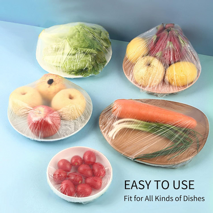 100 PCS Stretchable Food Covers + FREE Gift