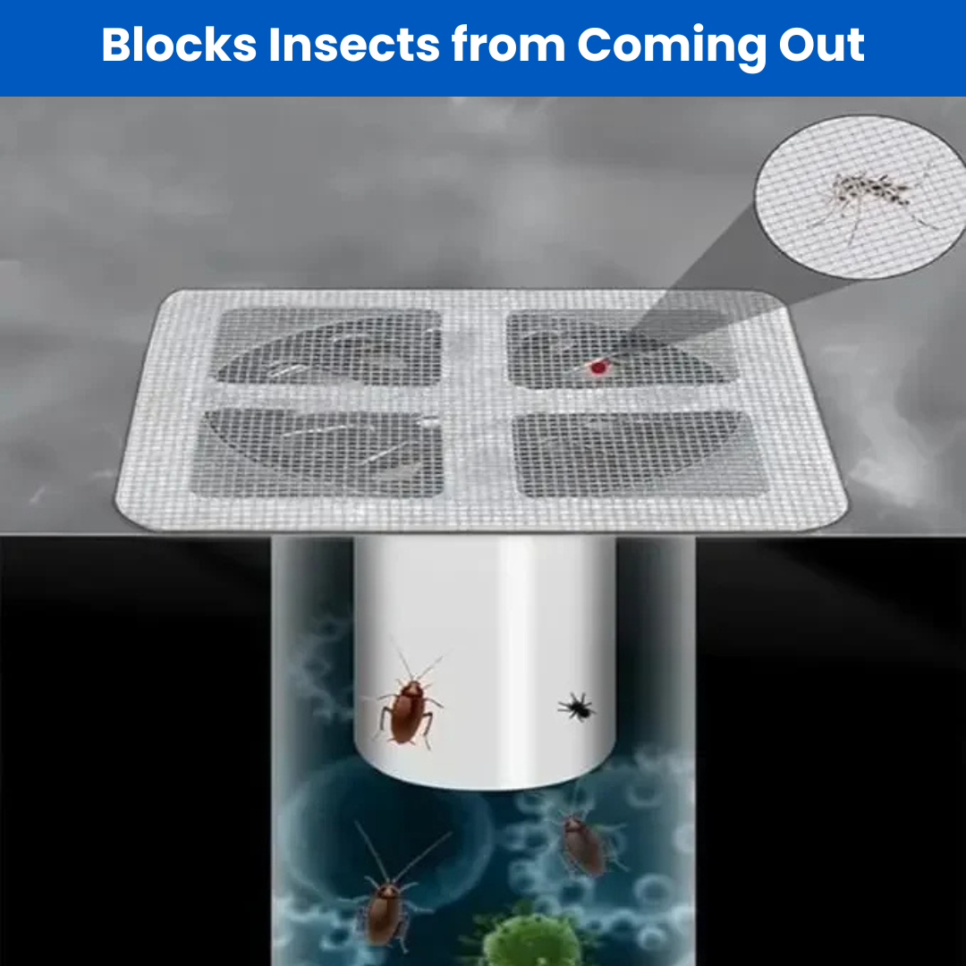 Self-Stick Drain Covers – 10 PCS