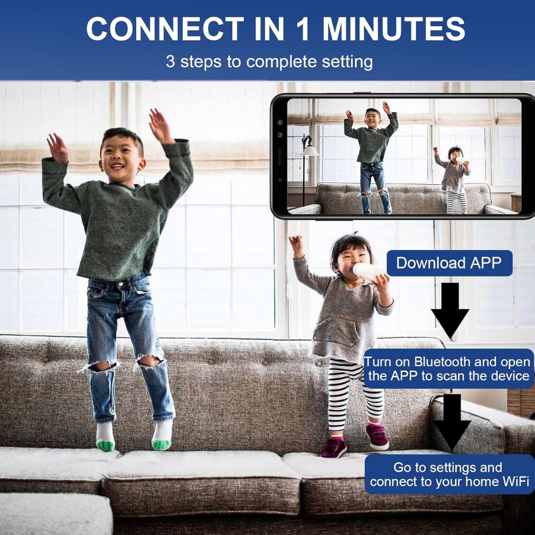 Smart WiFi Security Camera – 1080P HD & Night Vision