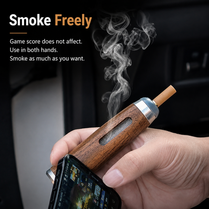 Premium Wood Ashtray Holder
