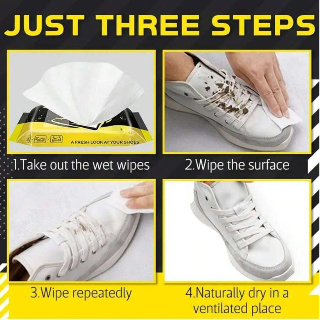 Quick Cleaning Shoe Wipes – 80 PCS