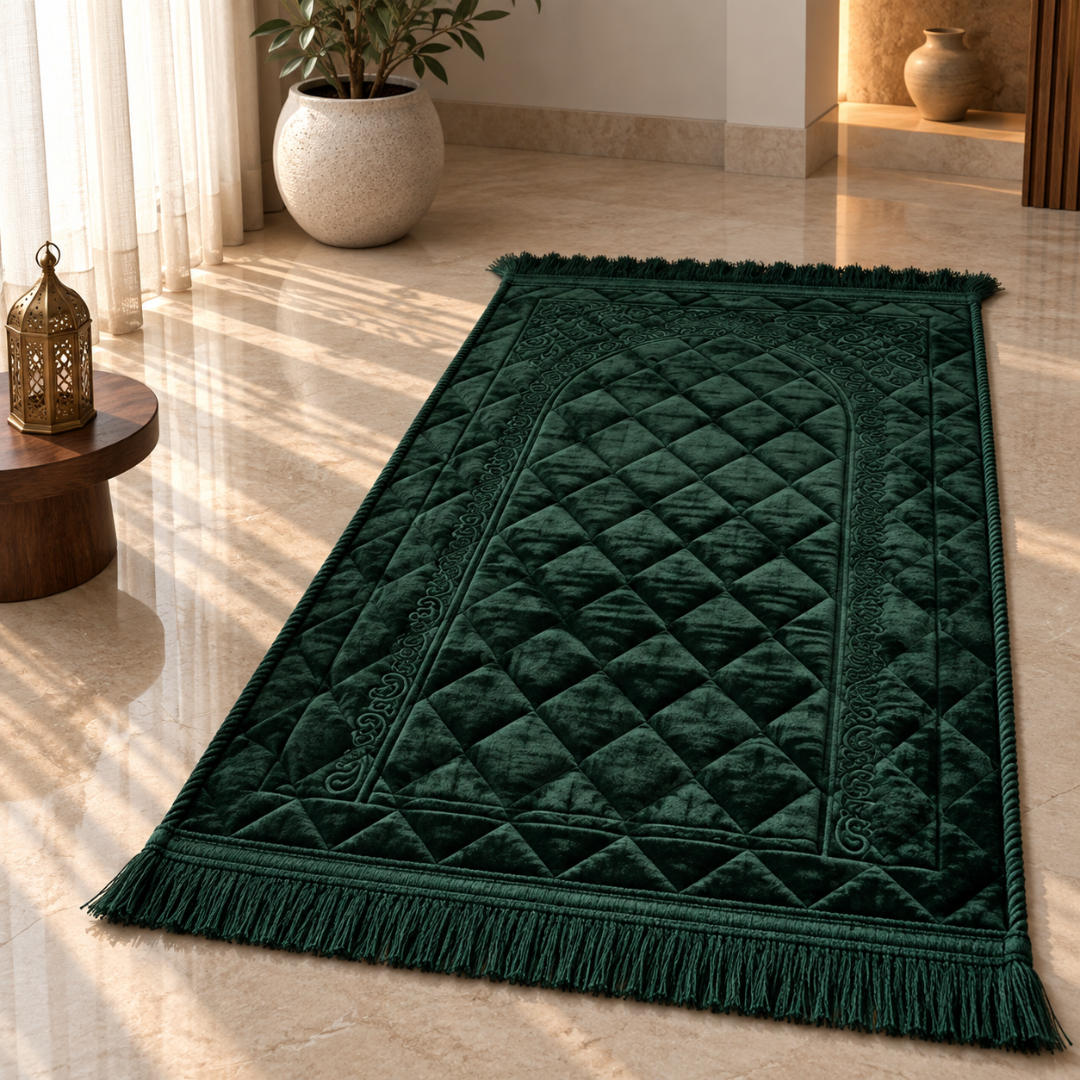 Luxury Padded Velvet Janamaz