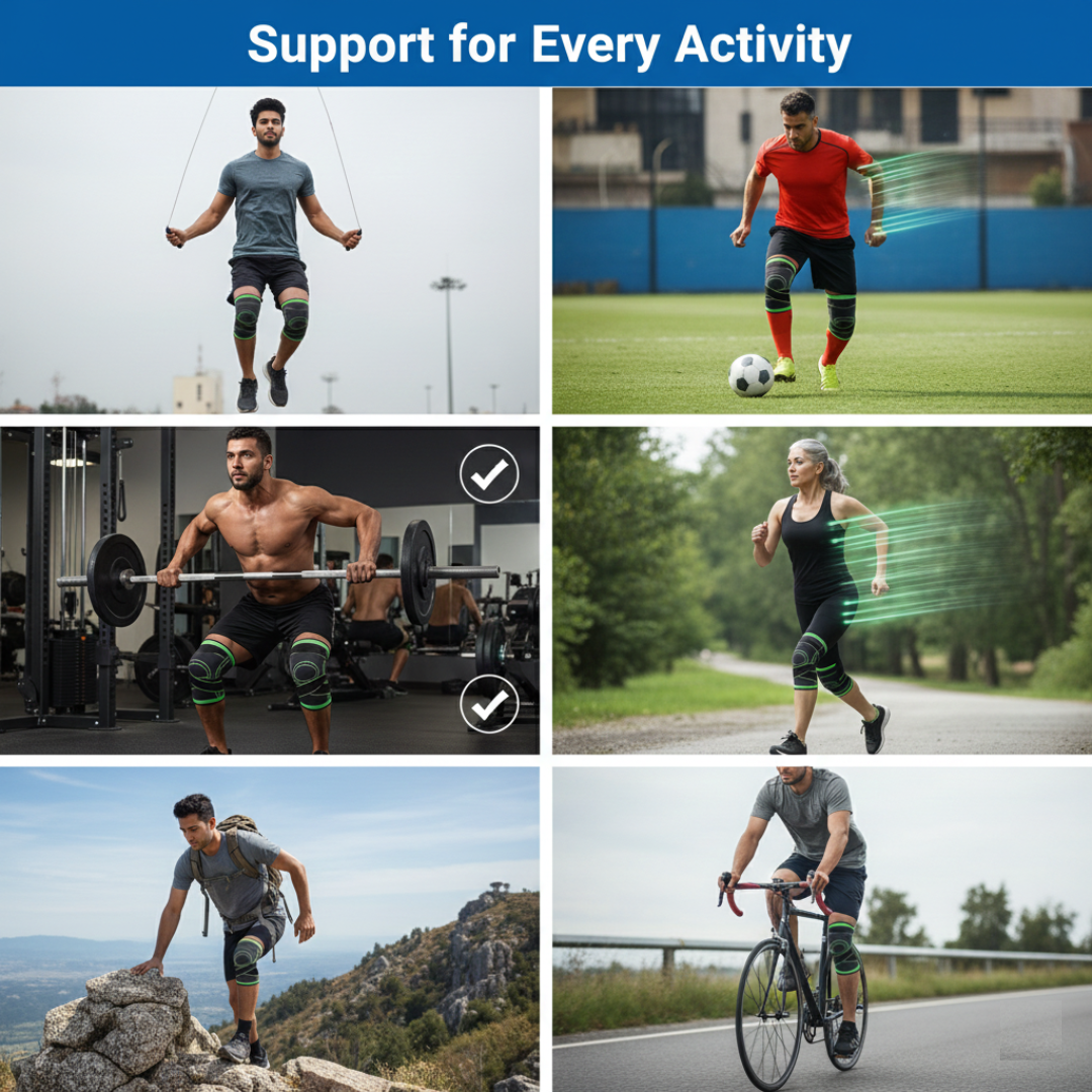 Knee Support Sleeve – Adjustable & Pain Relief