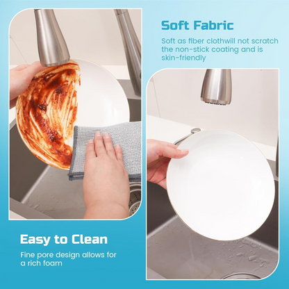 Non-Scratch Dish Cloths – Reusable (10 PCS)