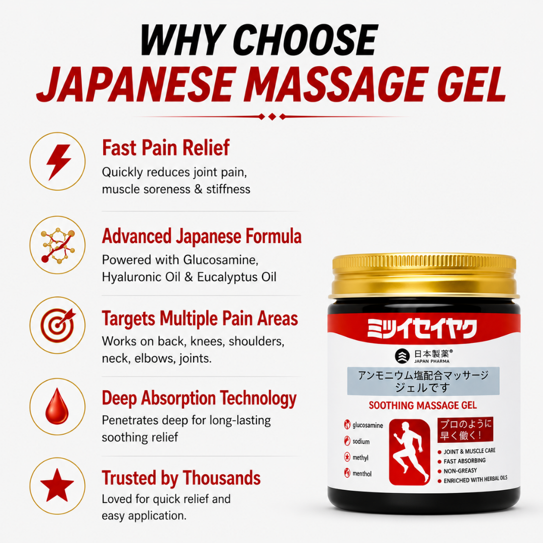 Japanese Massage Gel – Joint & Muscle Pain Relief