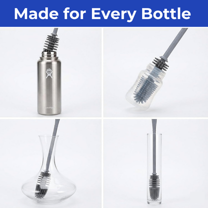 Silicone Bottle Cleaning Brush – Deep Reach & Flexible