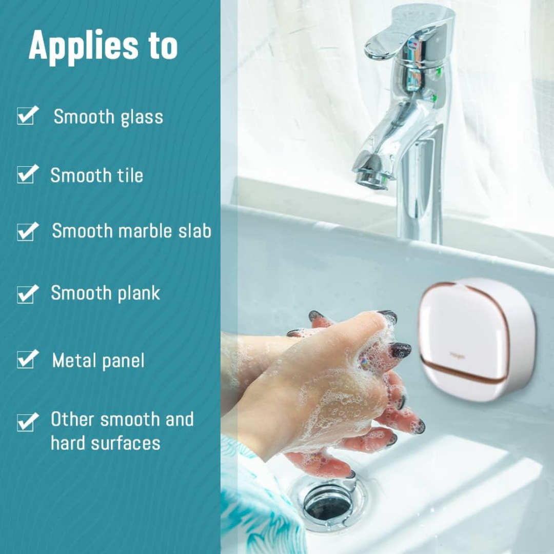 Smart Soap Holder – Leakproof Design with Self-Adhesive Wall Mount
