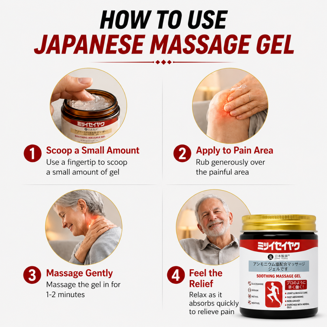 Japanese Massage Gel – Joint & Muscle Pain Relief