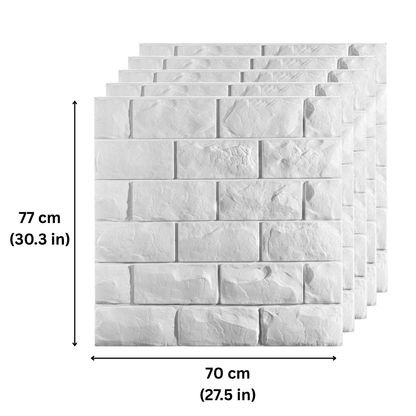 Realistic 3D Brick Wall Stickers – Waterproof