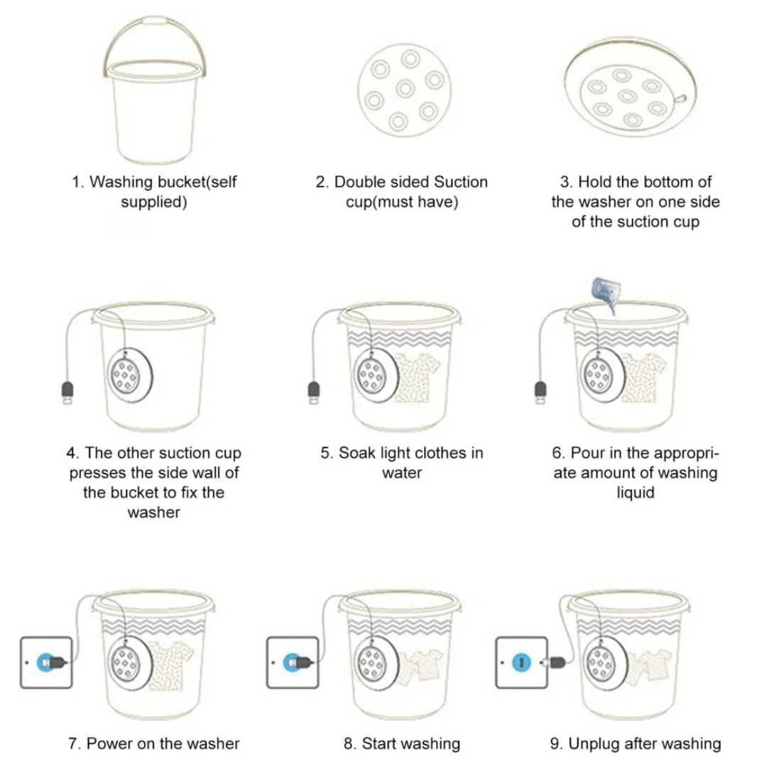 Mini Turbo Washing Machine - Ultrasonic