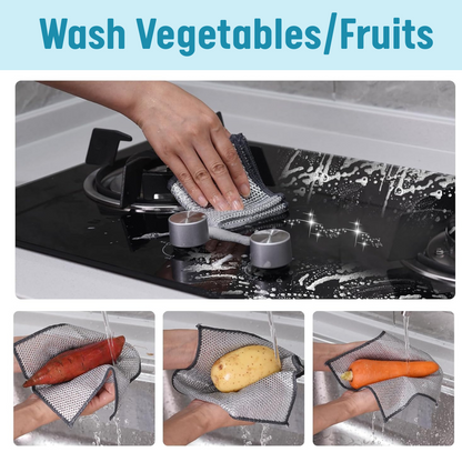 Non-Scratch Dish Cloths – Reusable (10 PCS)