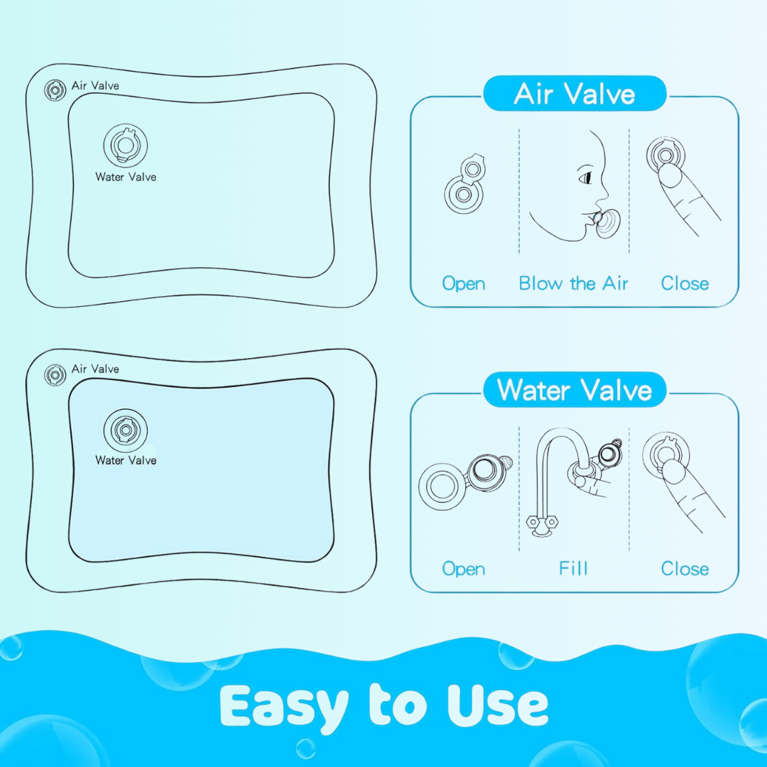 Baby Tummy Time Water Mat (3–24 Months)