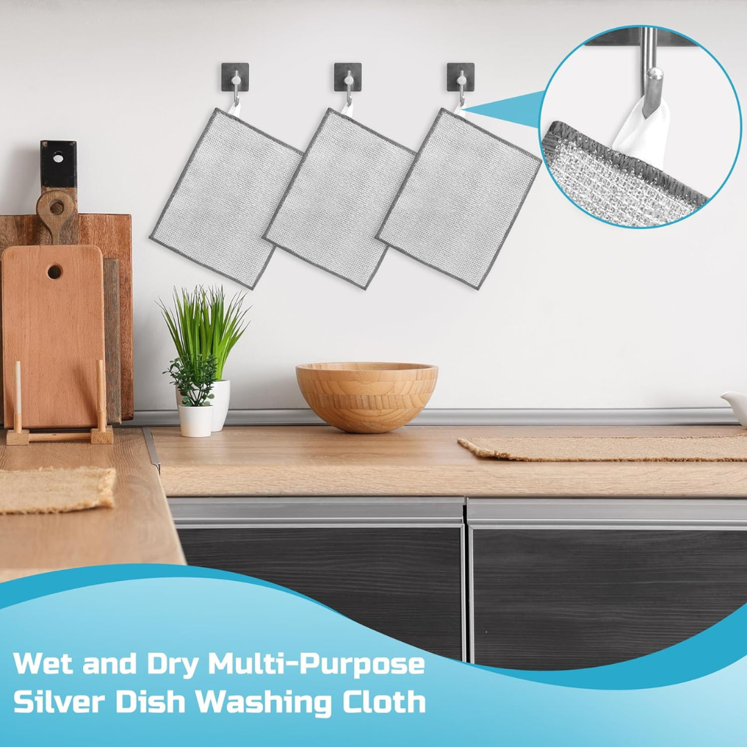 Non-Scratch Dish Cloths – Reusable (10 PCS)