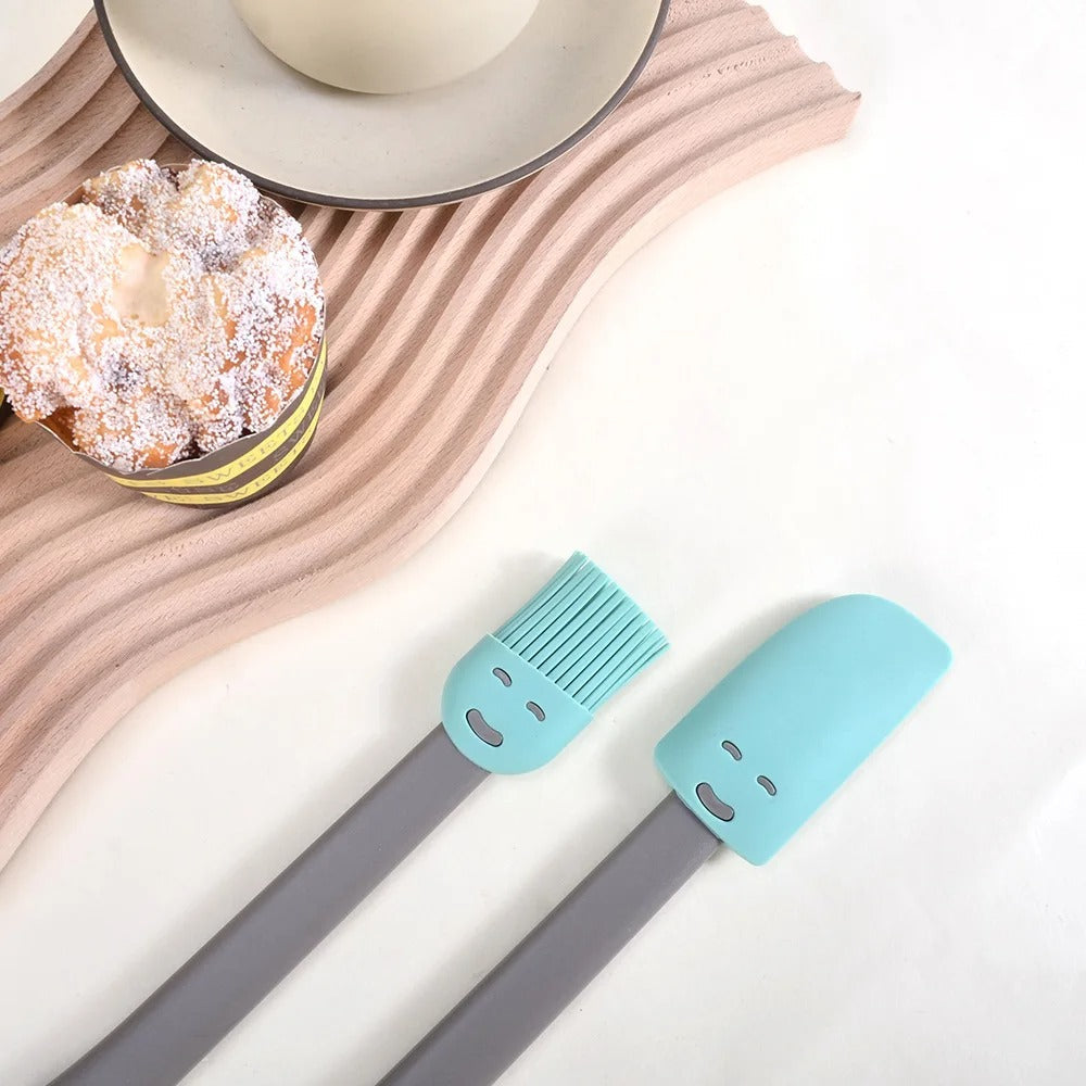 2pcs Cake Cream Scraper Silicone