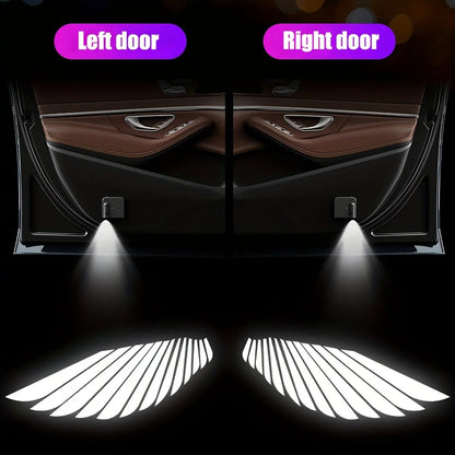 Angel Wings Door Welcome Lights