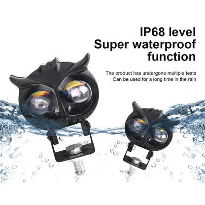 Led Motorcycle Headlight Owl Design